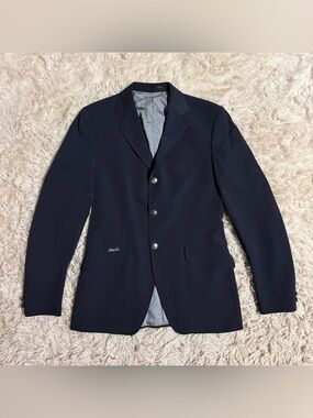 Men’s Size 50 (US40) Navy Pikeur Delgado Horseback Riding Show Coat. Good Cond.